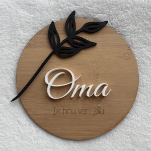 ik hou van jou met een zwart Takje