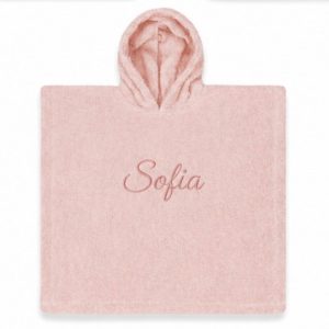 Poncho badstof Light Pink