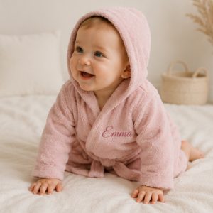Badjas badstof Light Pink