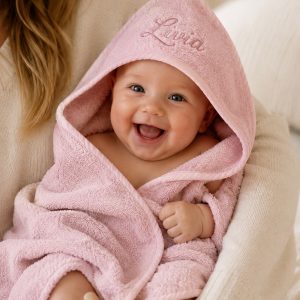 Badcape badstof Light Pink