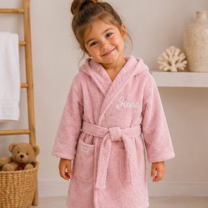 Badjas badstof Light Pink